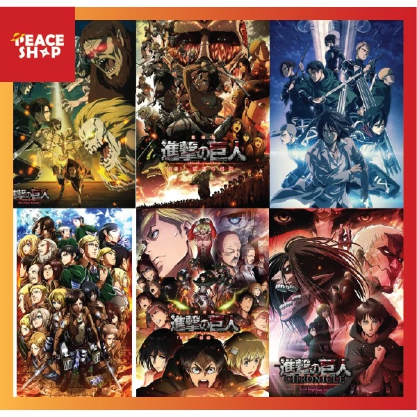 Poster Postcard 300gsm Anime Manga Attack On Titan - GIẤY