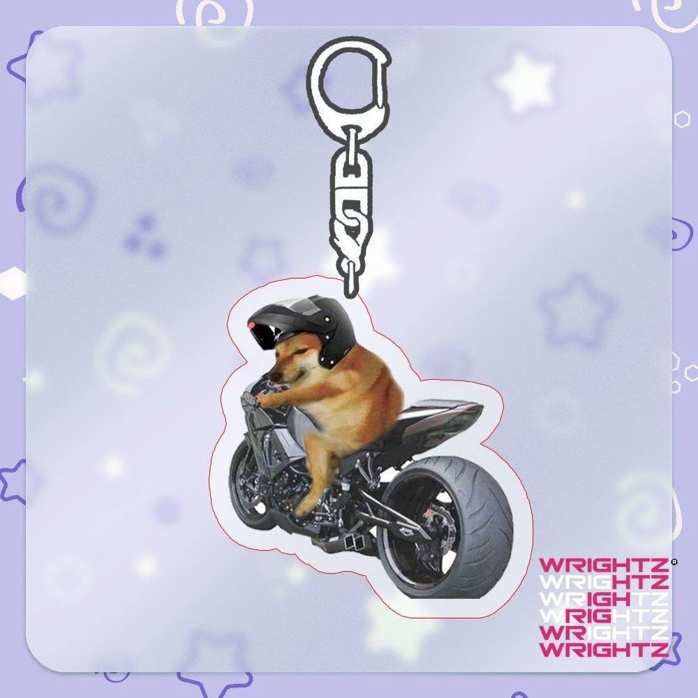 Móc khóa MEME Chó mèo cheems đáng yêu chibi anime quà