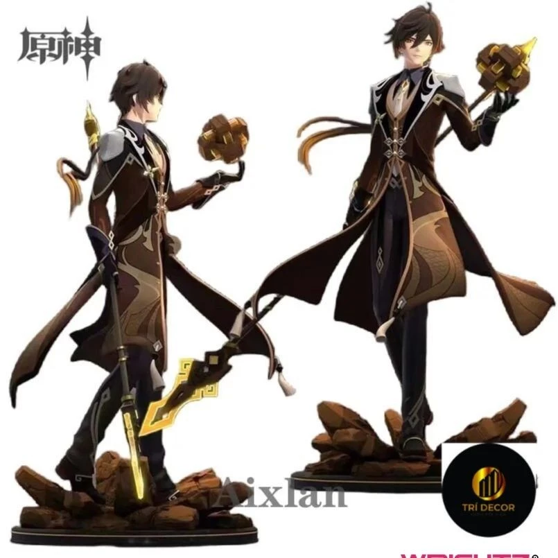Mô hình Standee Genshin Impact Anime Figure Zhongli Klee Hu